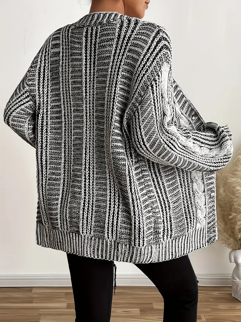 Women's Button-Front V-Neck Cardigan