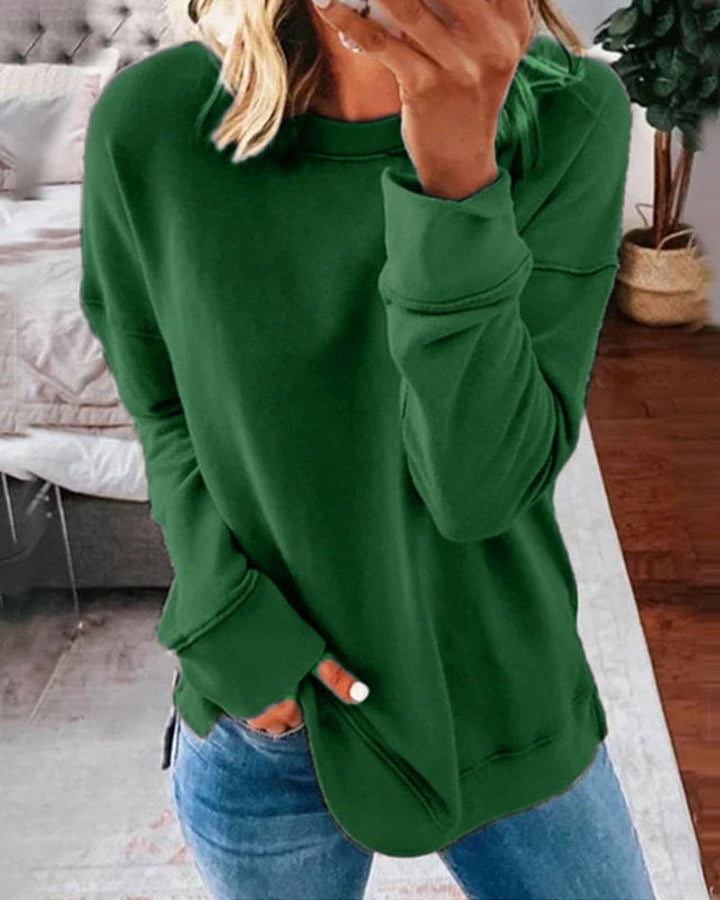 Sweatshirt Womens Soft Brushed Relaxed Fit