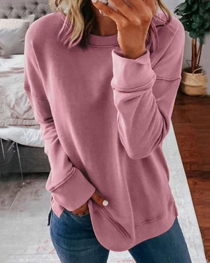 Sweatshirt Womens Soft Brushed Relaxed Fit