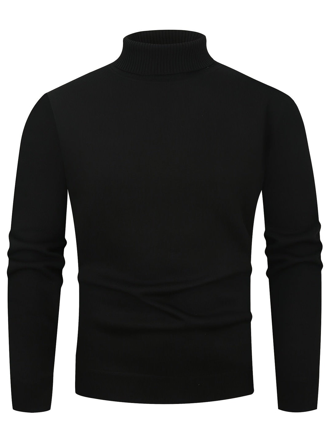 Jumper Womens High Neck Funnel Collar Textured Knit Dropped Shoulder Hip Length - image 7