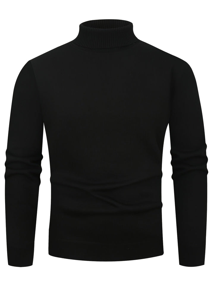 Jumper Womens High Neck Funnel Collar Textured Knit Dropped Shoulder Hip Length - image 7