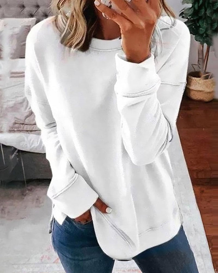 Sweatshirt Womens Soft Brushed Relaxed Fit