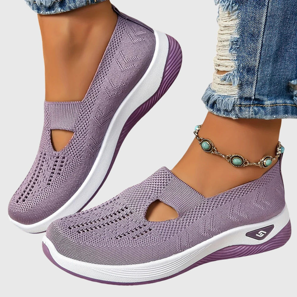 Slip On Shoes Womens Breathable Lining Wide Fit Cushioned Insole