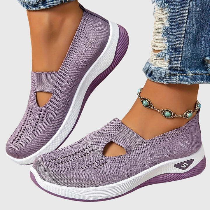 Slip On Shoes Womens Breathable Lining Wide Fit Cushioned Insole