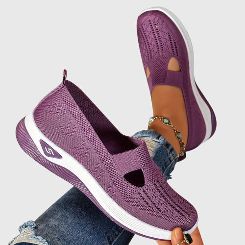 Slip On Shoes Womens Breathable Lining Wide Fit Cushioned Insole