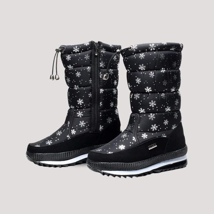 Winter Boots Womens Waterproof Insulated Lined Grip Sole