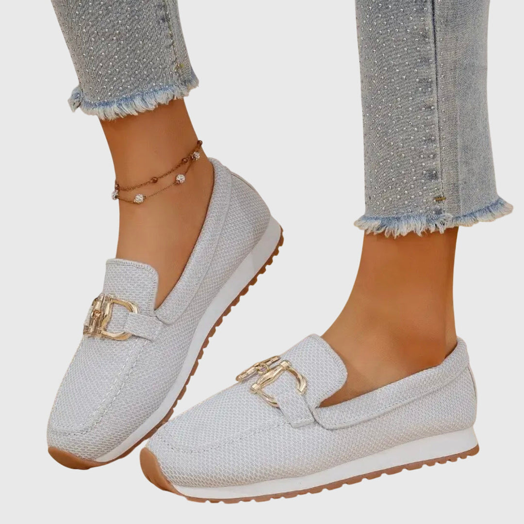 Loafers Womens Horsebit Detail Cushioned Insole Breathable Slip On