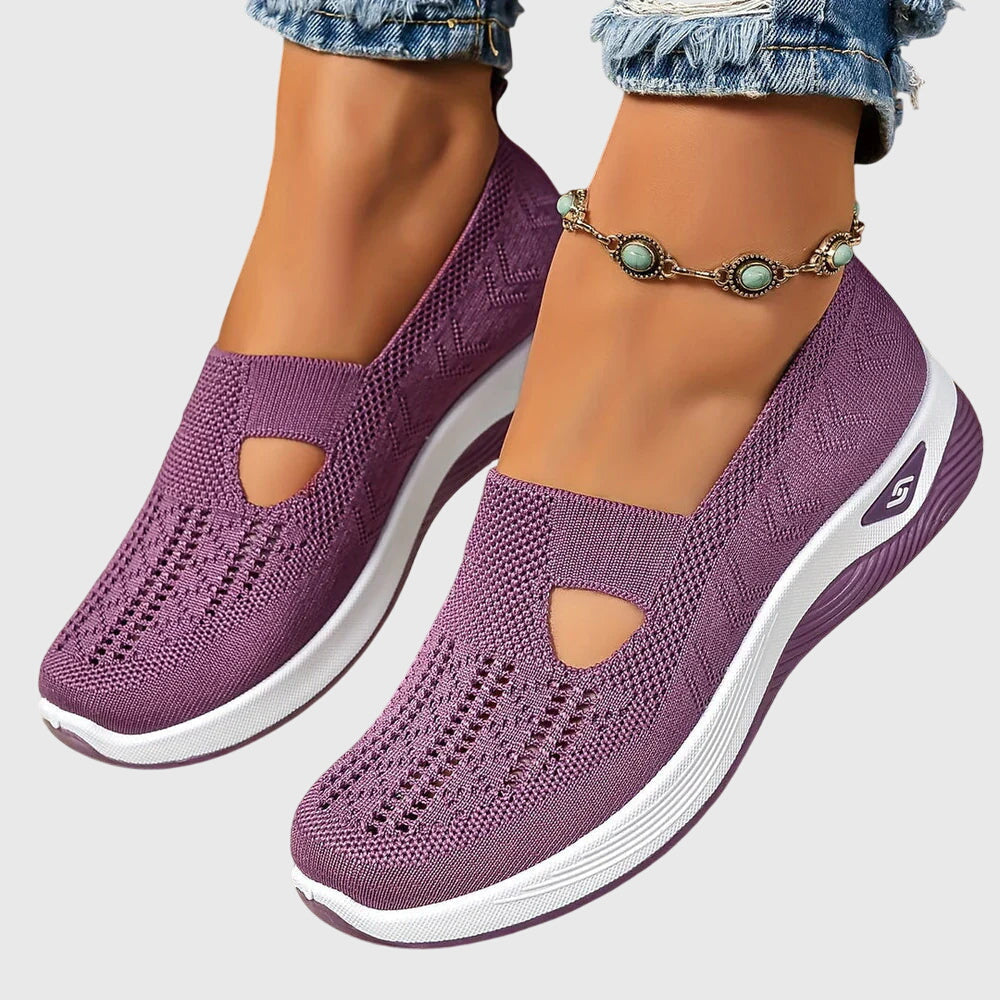 Slip On Shoes Womens Breathable Lining Wide Fit Cushioned Insole