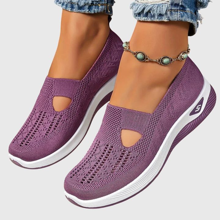 Slip On Shoes Womens Breathable Lining Wide Fit Cushioned Insole