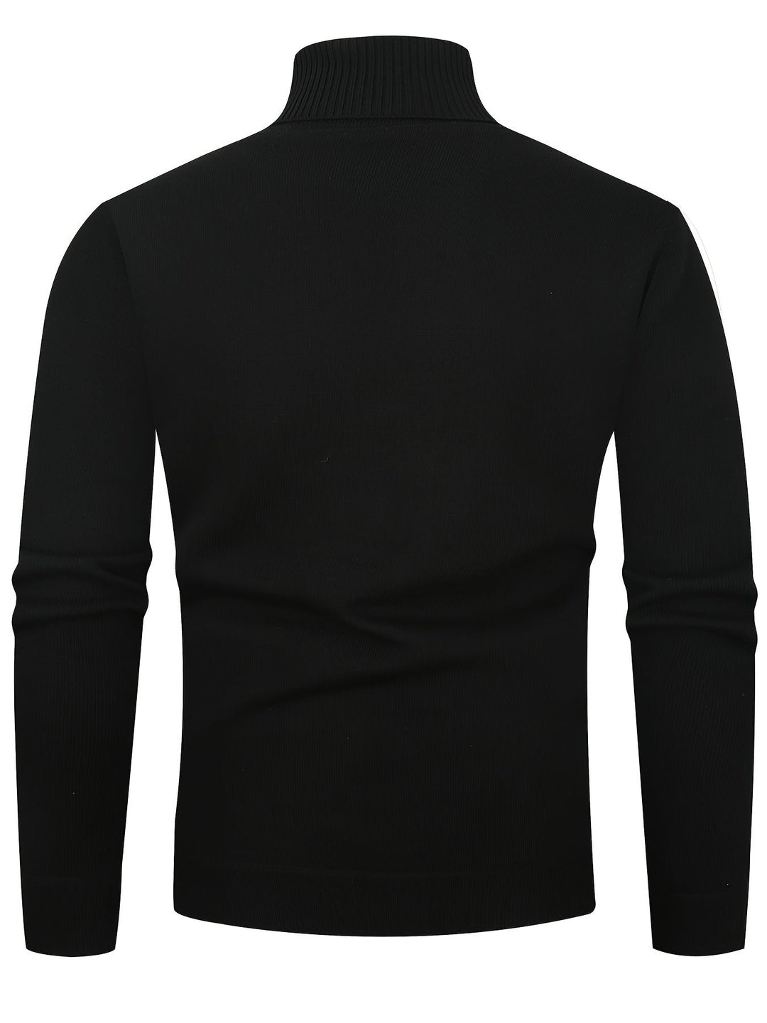 Jumper Womens High Neck Funnel Collar Textured Knit Dropped Shoulder Hip Length - image 11