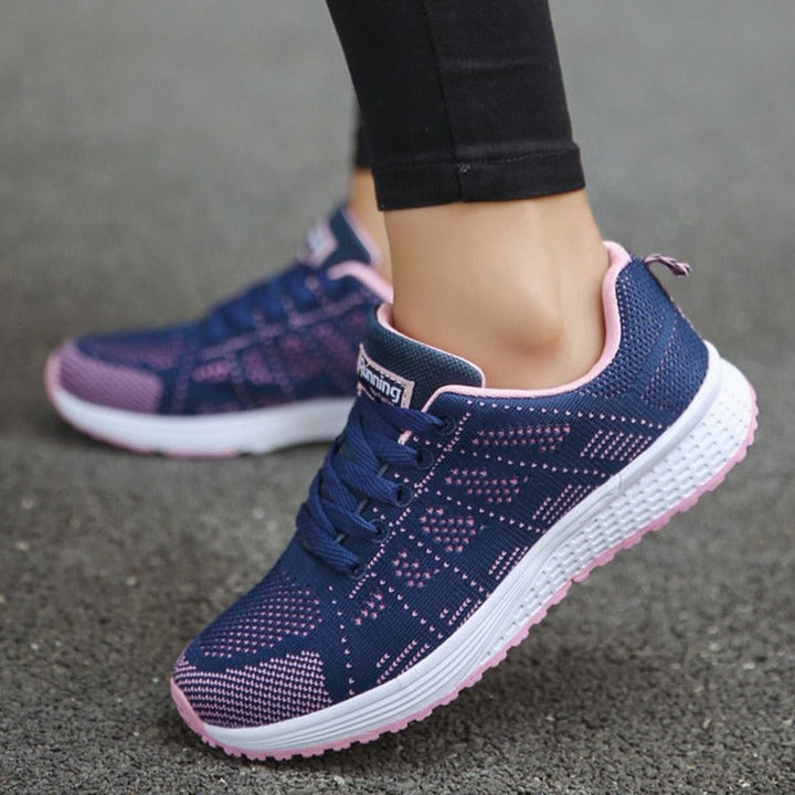 Walking Shoes Womens Arch Support Cushioned Sole Lace Up