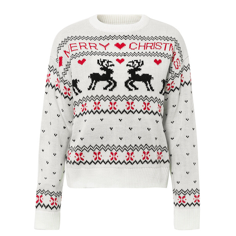 Christmas Jumper Womens Reindeer Merry Christmas Fair Isle Knitted - image 7