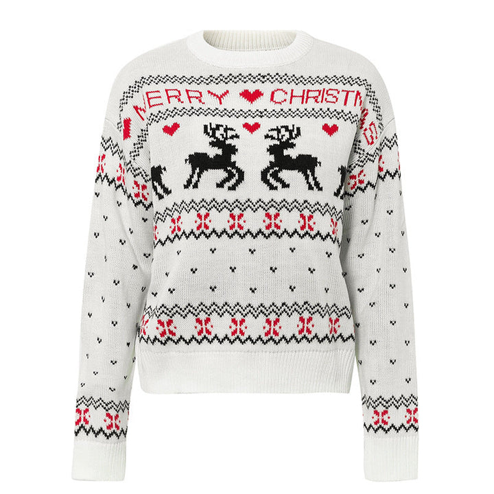 Christmas Jumper Womens Reindeer Merry Christmas Fair Isle Knitted - image 7