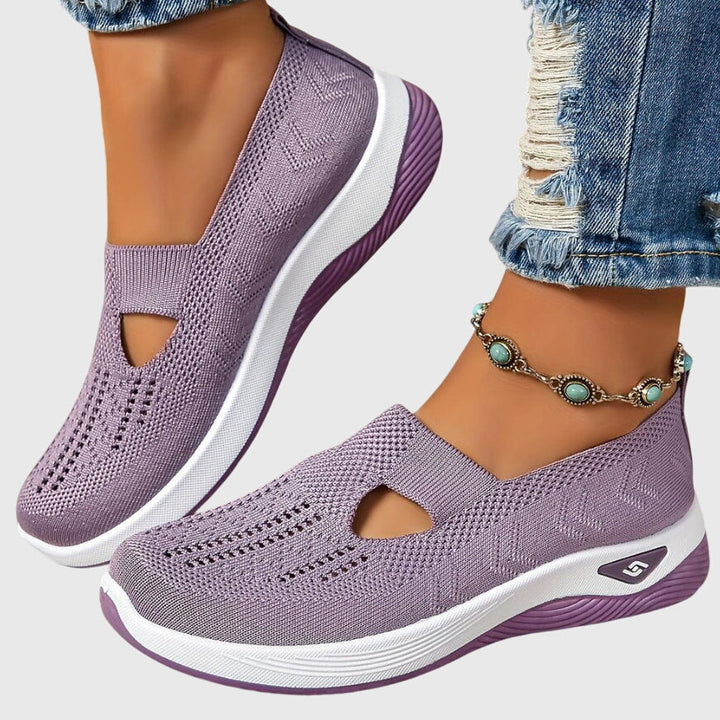 Walking Shoes Womens Ergonomic Cushioned Sole Lightweight