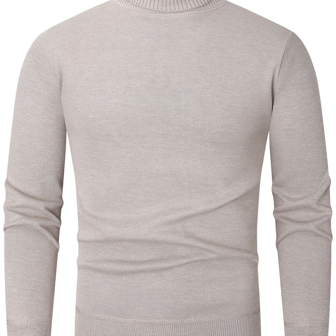 Jumper Womens High Neck Funnel Collar Textured Knit Dropped Shoulder Hip Length - image 5