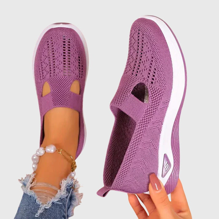 Walking Shoes Womens Ergonomic Cushioned Sole Lightweight
