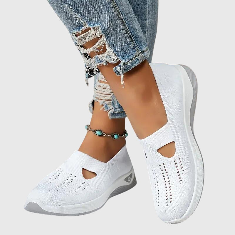 Slip On Shoes Womens Breathable Lining Wide Fit Cushioned Insole