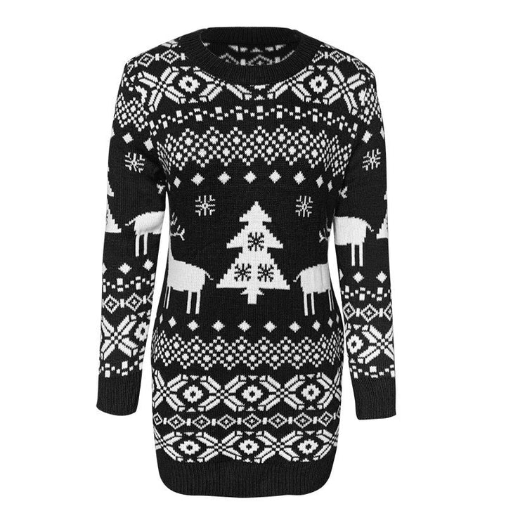 Fair Isle Christmas Jumper Womens Reindeer Heart Pattern Knitted - image 10