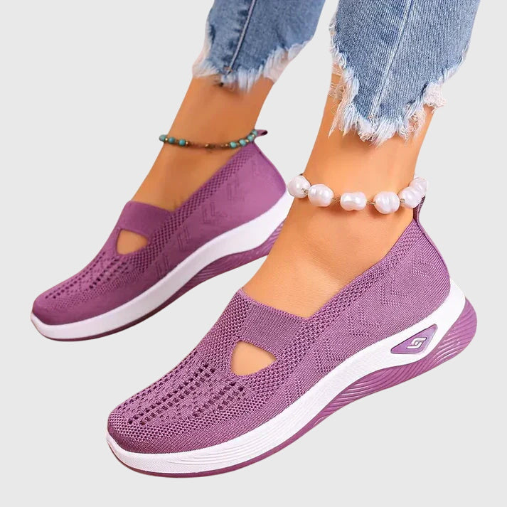 Walking Shoes Womens Ergonomic Cushioned Sole Lightweight