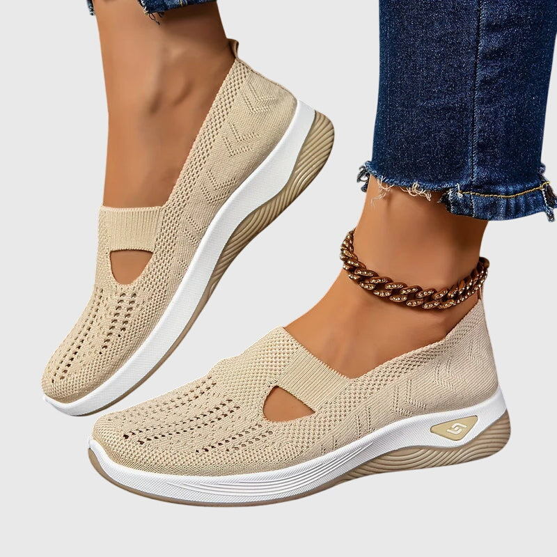 Slip On Shoes Womens Breathable Lining Wide Fit Cushioned Insole