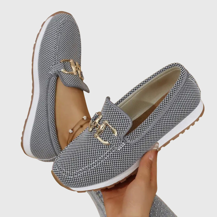 Loafers Womens Horsebit Detail Cushioned Insole Breathable Slip On