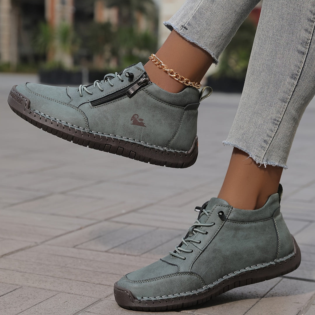 Slip On Shoes Womens Wide Toe Box Cushioned Sole Textured Outsole