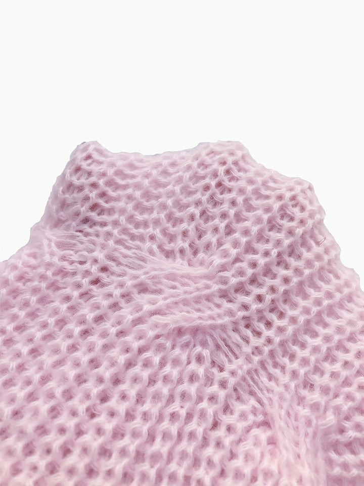 Cropped Cardigan Womens Bow Applique V Neck Button Front Pearl Look Buttons - image 12