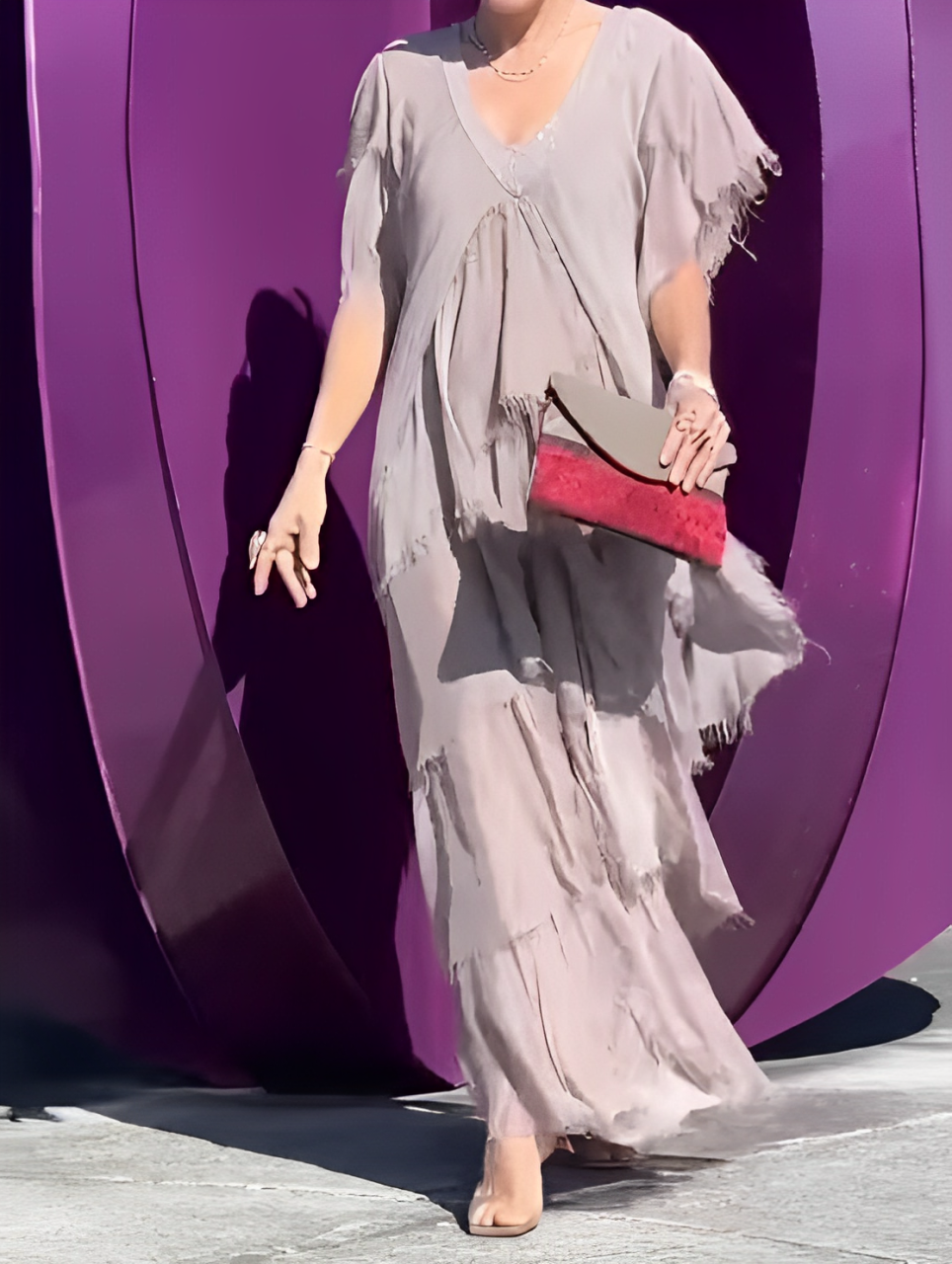 Boho Tiered Dress for Women Maxi
