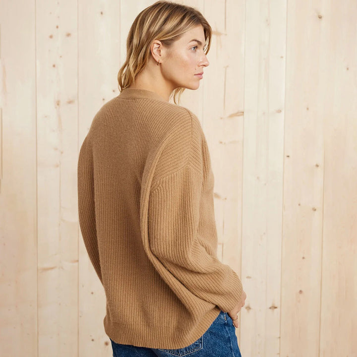 Cardigan Womens Cashmere Oversized Soft Knit