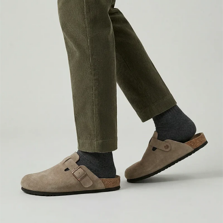 Unisex Suede Clogs with Adjustable Buckle Strap — image 7