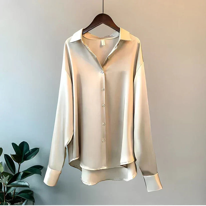 Shirt Womens Silk Smooth Finish Relaxed Fit