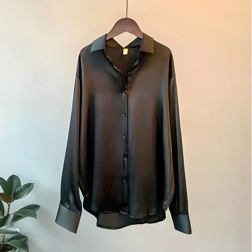 Shirt Womens Silk Smooth Finish Relaxed Fit