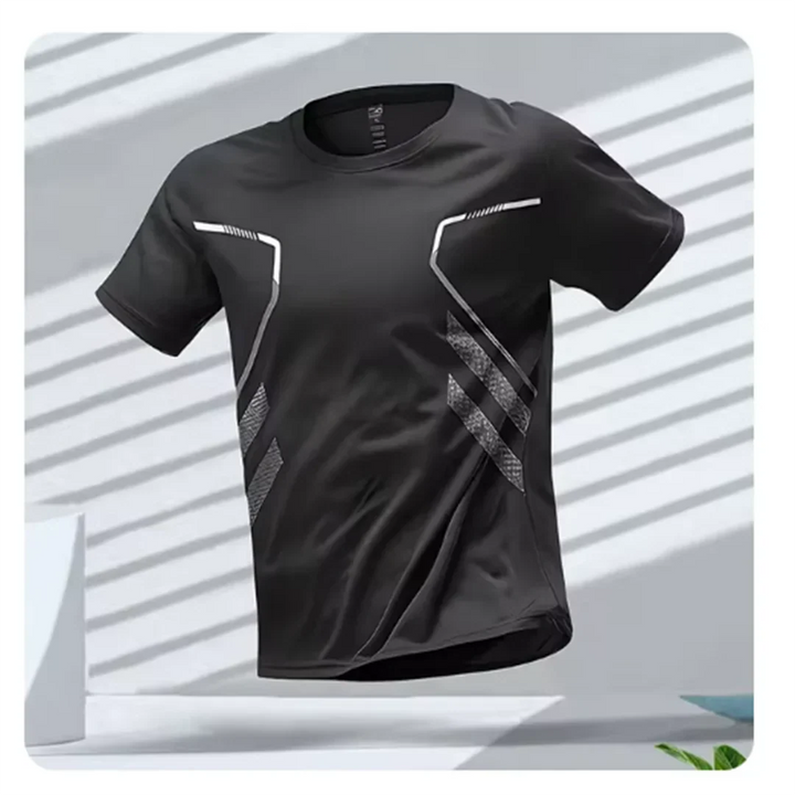 Gym T Shirt Mens Performance Quick Dry Training Short Sleeve Crew Neck Athletic Fit Moisture Wicking - image 2