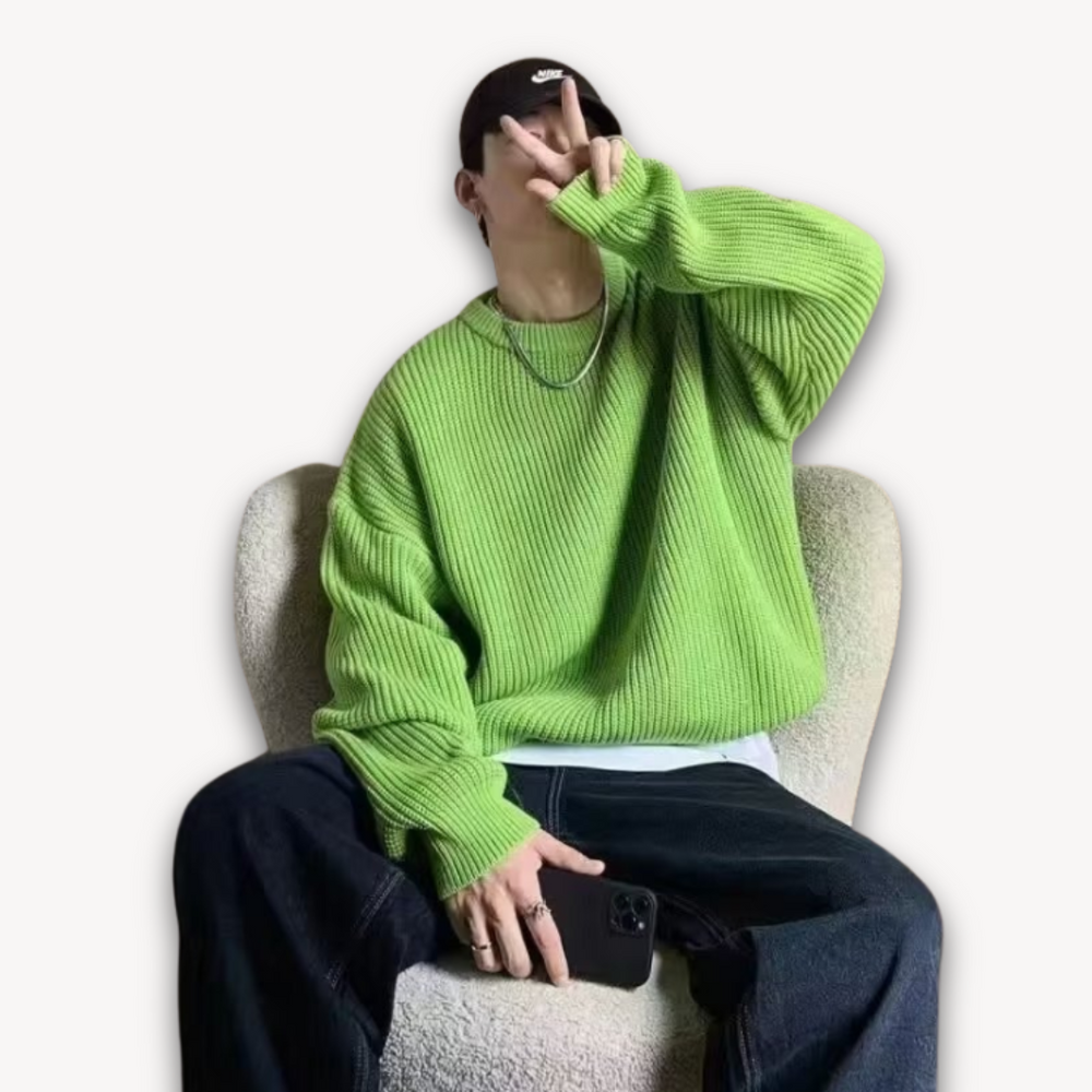 Chunky Roll Neck Jumper Womens Oversized Ribbed Knit Dropped Shoulder - image 2
