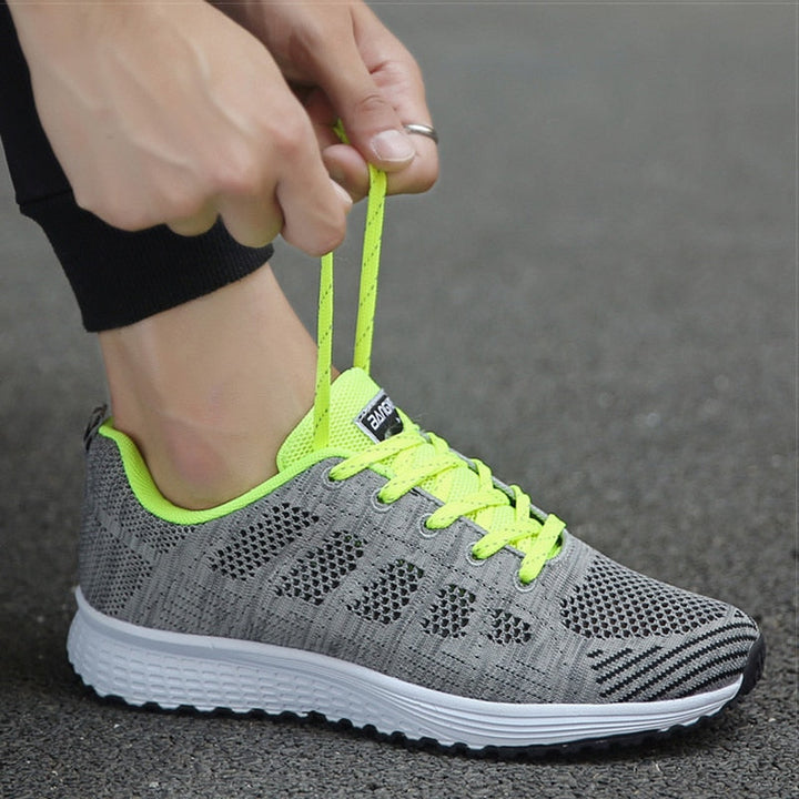 Walking Shoes Womens Arch Support Cushioned Sole Lace Up