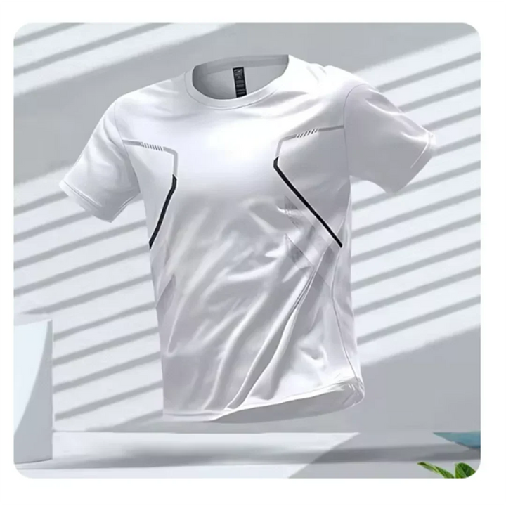 Gym T Shirt Mens Performance Quick Dry Training Short Sleeve Crew Neck Athletic Fit Moisture Wicking - image 4