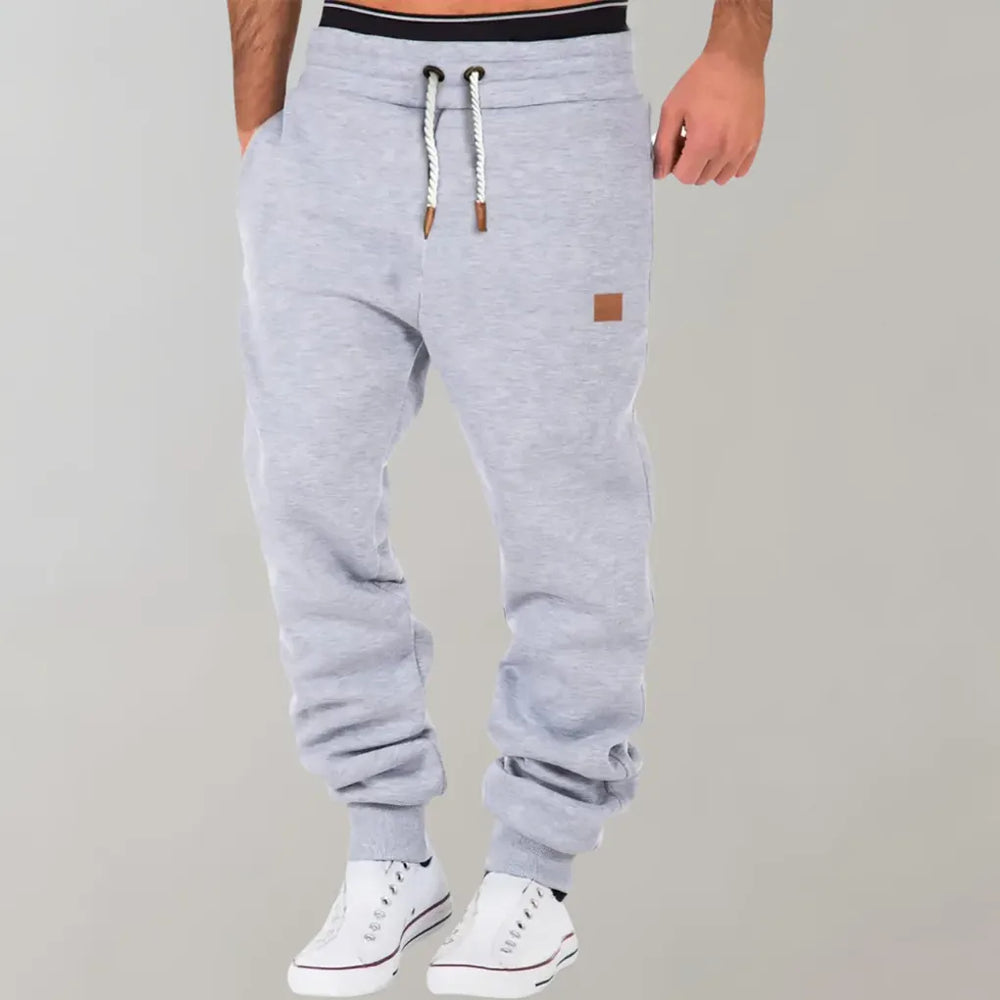 Joggers Mens Cotton Blend Cuffed Tapered Leg Drawstring Waist Relaxed Fit - image 2