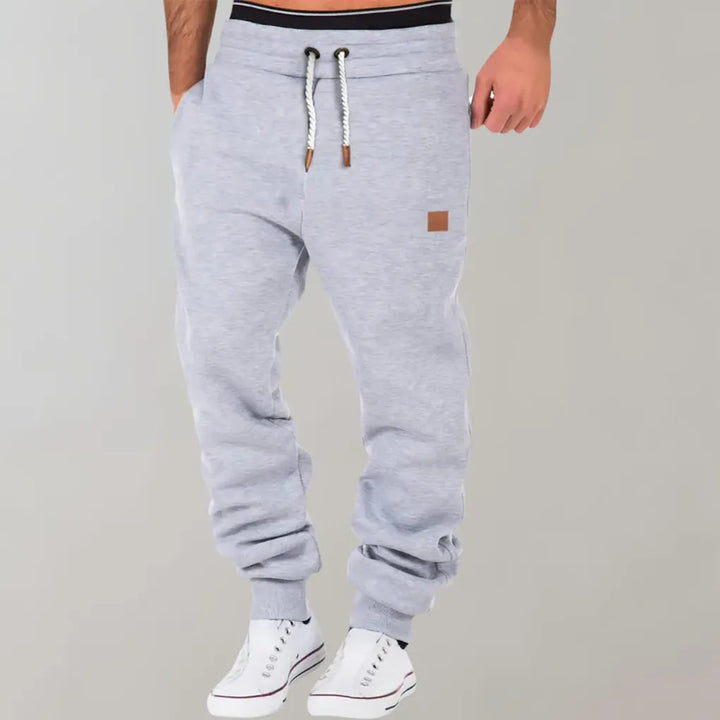 Joggers Mens Cotton Blend Cuffed Tapered Leg Drawstring Waist Relaxed Fit - image 2