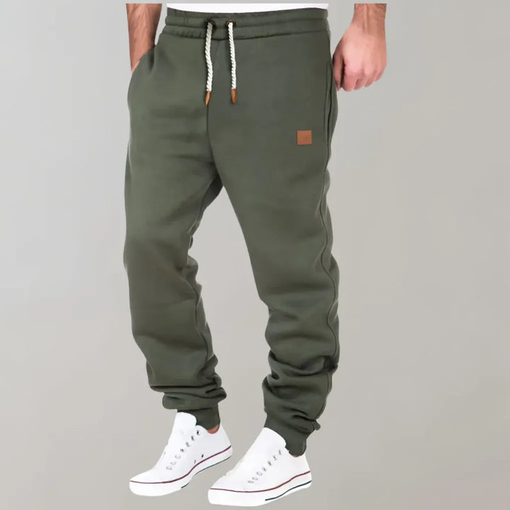 Joggers Mens Cotton Blend Cuffed Tapered Leg Drawstring Waist Relaxed Fit - image 3