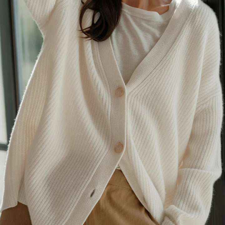 Cardigan Womens Cashmere Oversized Soft Knit