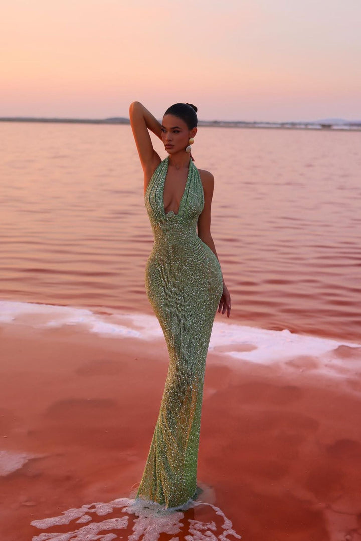 Maxi Dress Womens Occasion Wear Flowing Silhouette
