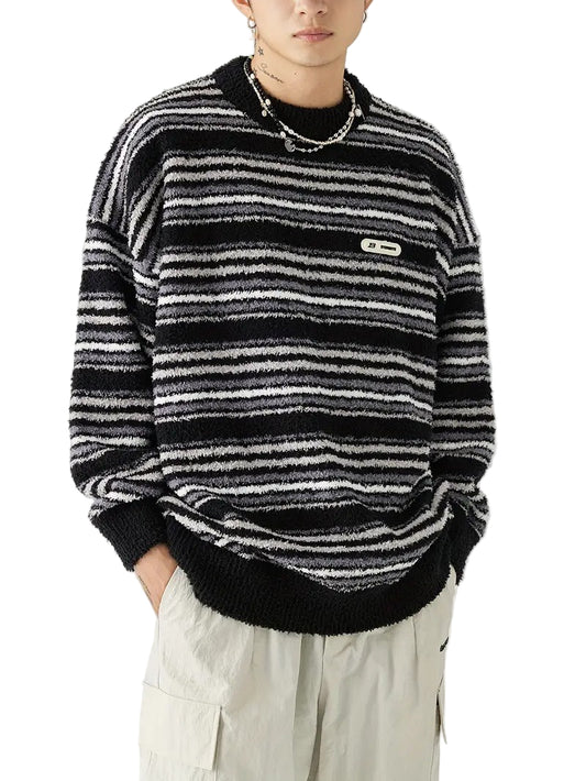 Men's Striped Crewneck Sweater