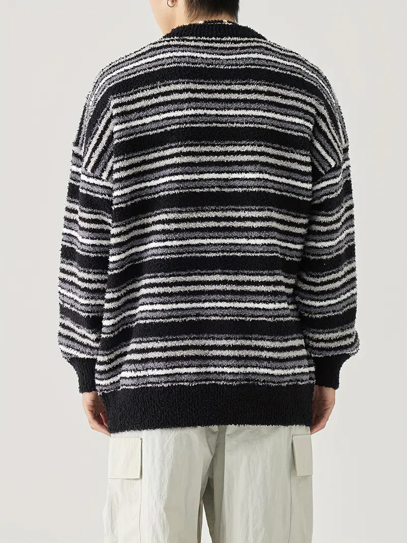 Men's Striped Crewneck Sweater