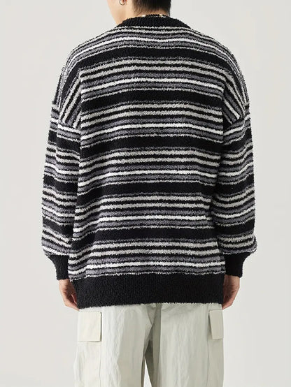 Men's Striped Crewneck Sweater