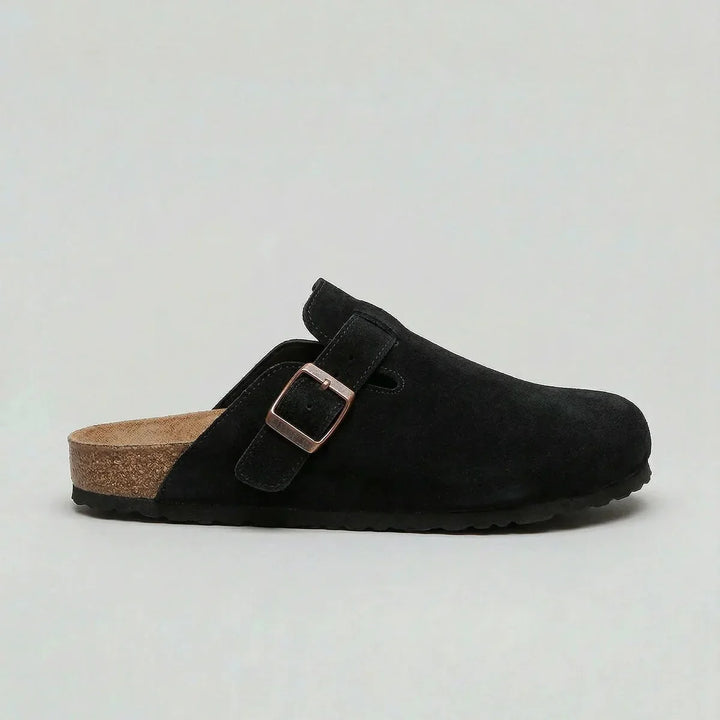 Unisex Suede Clogs with Adjustable Buckle Strap — image 5