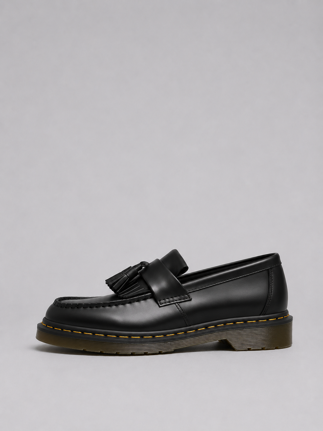 Tassel Loafers Mens Leather-Look Slip On Smart Casual Stitched Welt Chunky Sole - image 4