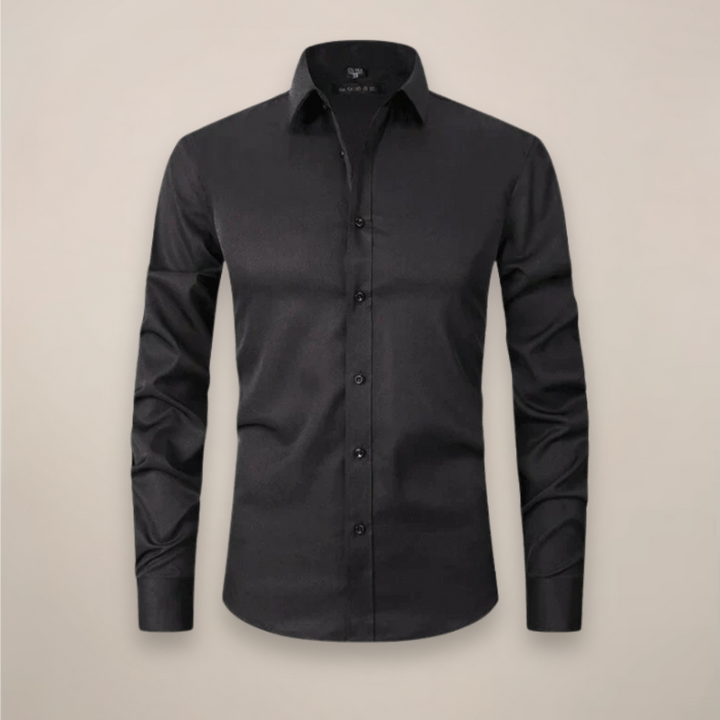Formal Shirt Mens Long Sleeve Slim Fit Point Collar Button Front Easy Care Office - image 4