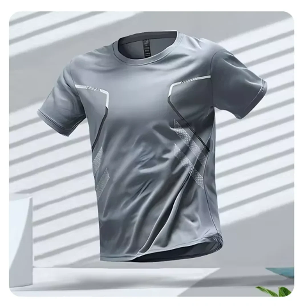 Gym T Shirt Mens Performance Quick Dry Training Short Sleeve Crew Neck Athletic Fit Moisture Wicking - image 6