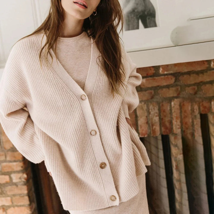 Cardigan Womens Cashmere Oversized Soft Knit