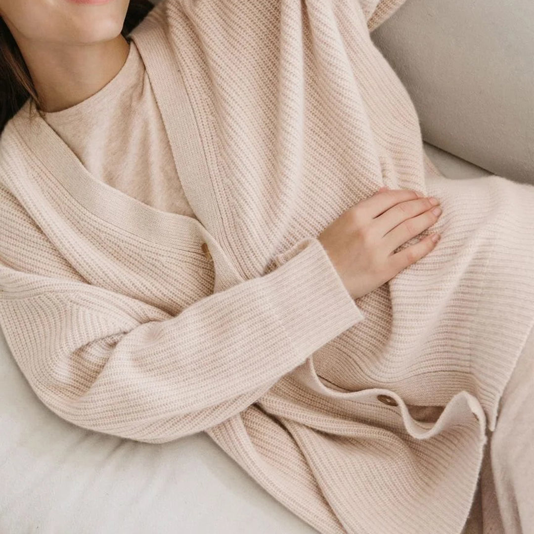 Cardigan Womens Cashmere Oversized Soft Knit